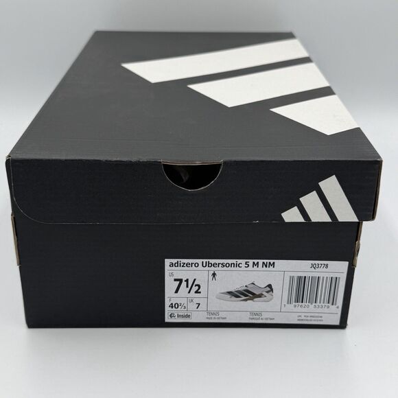 adidas Adizero Ubersonic 5 Tennis Men Sz 7.5 White Sneakers Athletic Shoe JQ3778 main image 12